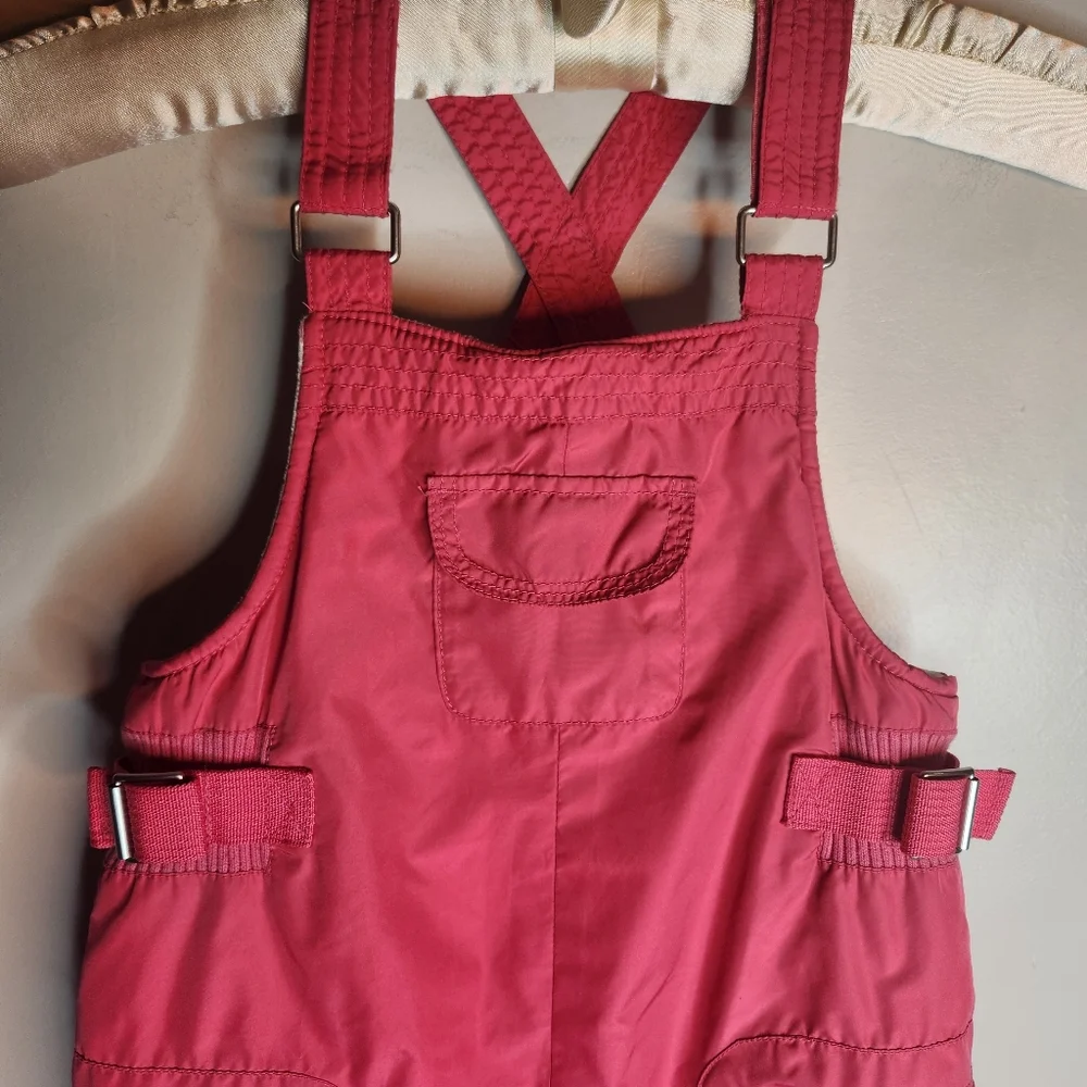 Old Navy Pink Overalls Puffer Snowsuit, Size 2T